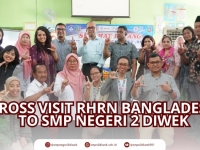 Kunjungan Delegasi RHRN2 (Right Here Right Now 2) Global - Bangladesh ke SMPN 2 Diwek